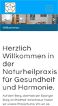 Mobile Screenshot of gesundheit-harmonie.de