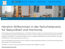 Tablet Screenshot of gesundheit-harmonie.de